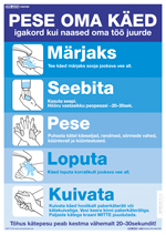 Pese oma käed - õige käte pesu poster ART1130
