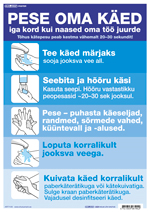 Pese oma käed - õige käte pesu poster ART1139