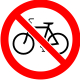 Jalgrattaga sisenemise keeld
